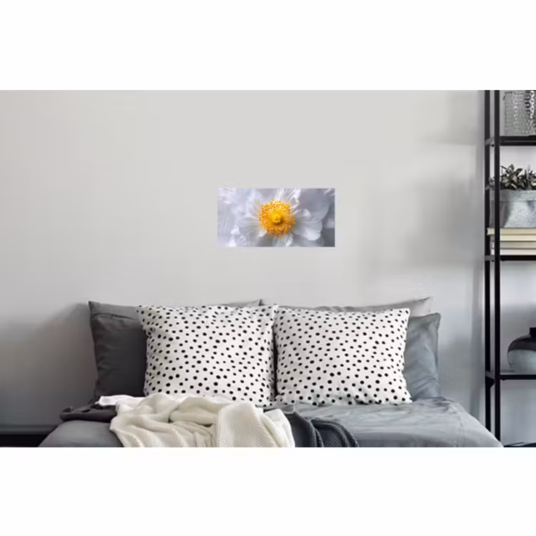 Muursticker - Wit - Bloem - Elegant — 5