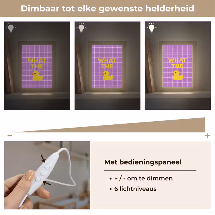 Nachtlampje - Tekst - Eend - Paars — 6