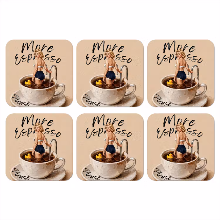 Onderzetter​ - More espresso - Koffie - Eend — 1