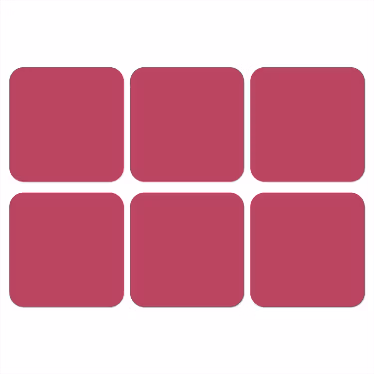 Onderzetter​ - Deep - Berry - Rood — 1