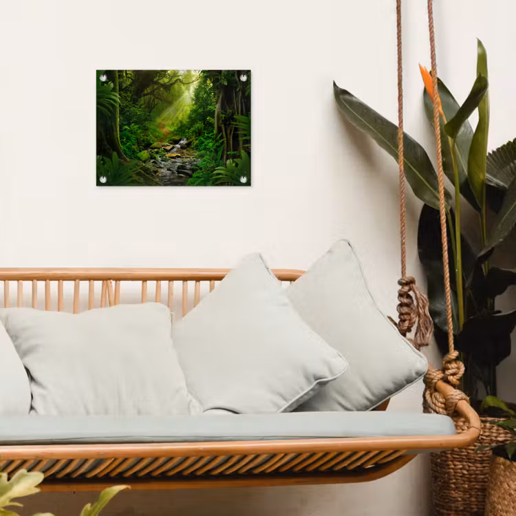 Tuinposter - Pad door het Regenwoud — 5