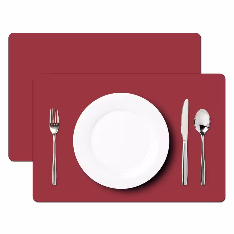 Placemat - 6 stuks - Antique - Ruby - Rood — 2