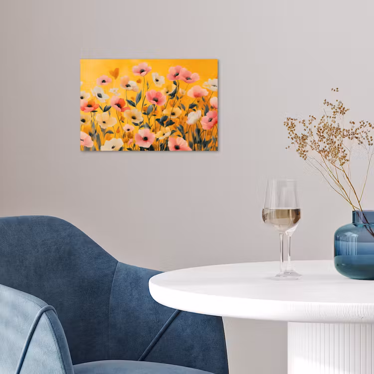Poster - Bloemen - Veld - Geel — 4