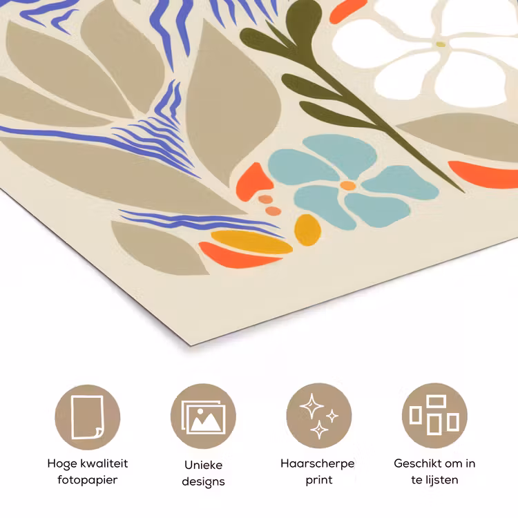 Poster - Abstract - Bloemen - Bladeren — 5