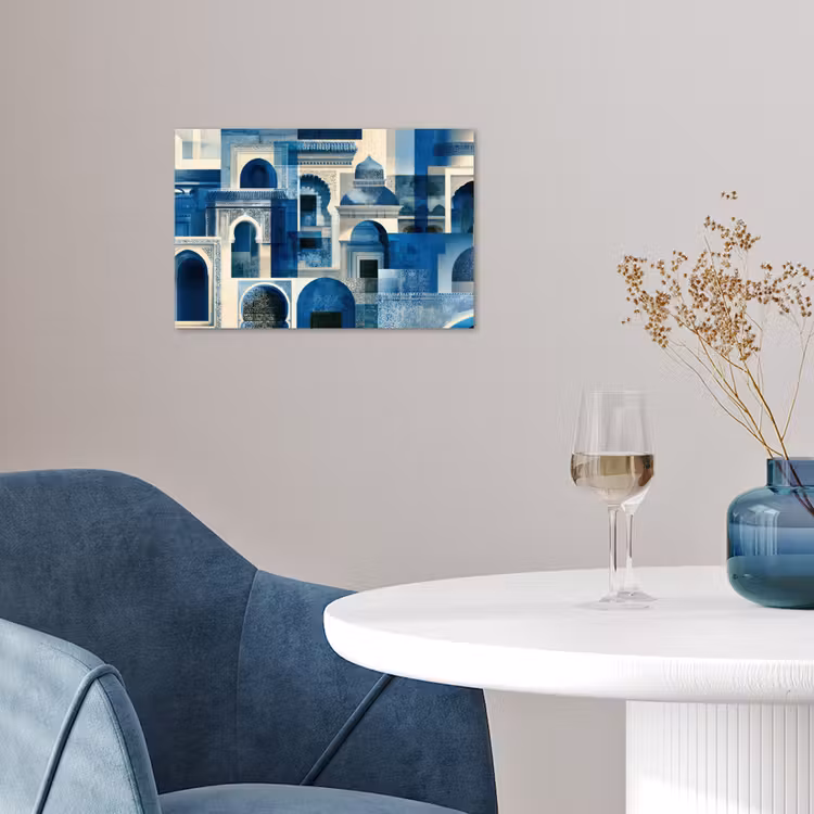 Poster - Abstract - Islamitisch - Blauw - Wit — 4