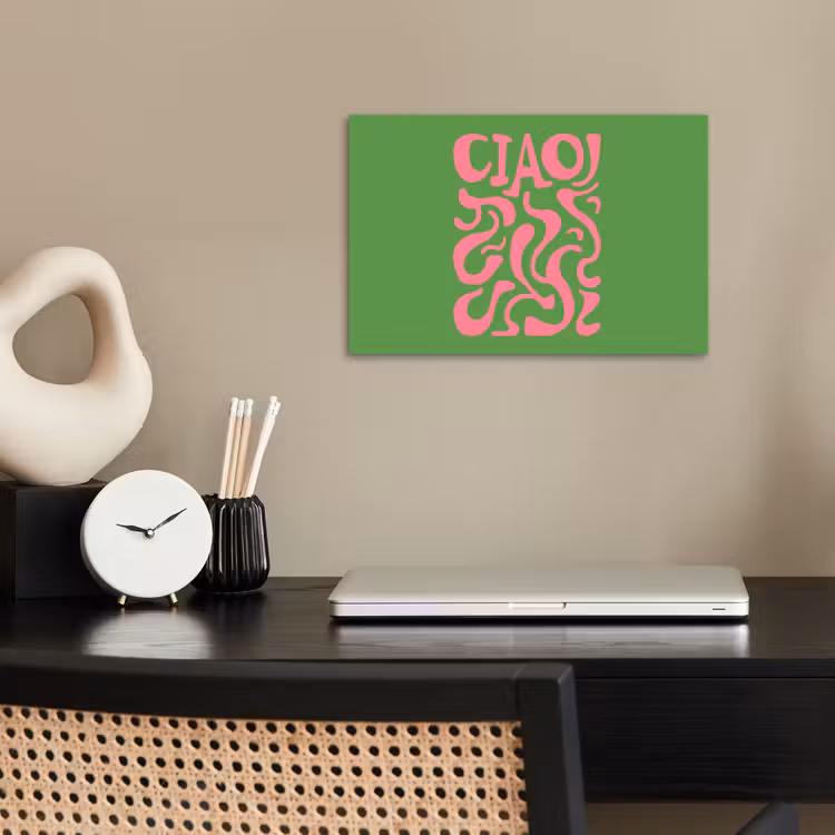 Poster - Abstract - Roze - Ciao - Vormen — 2