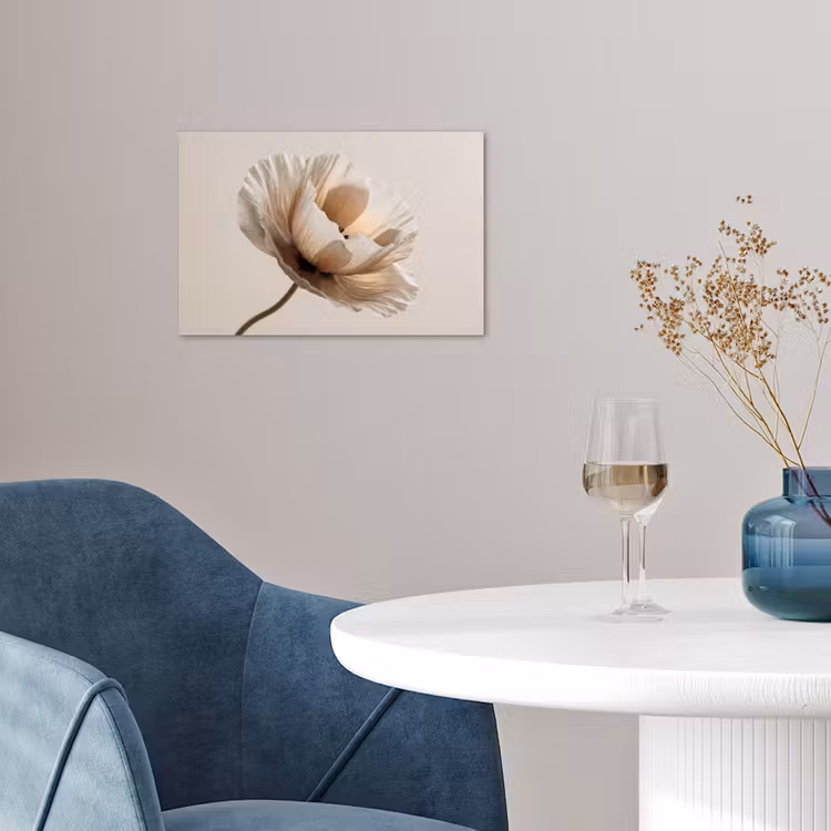 Poster - Bloem - Beige - Crème — 4