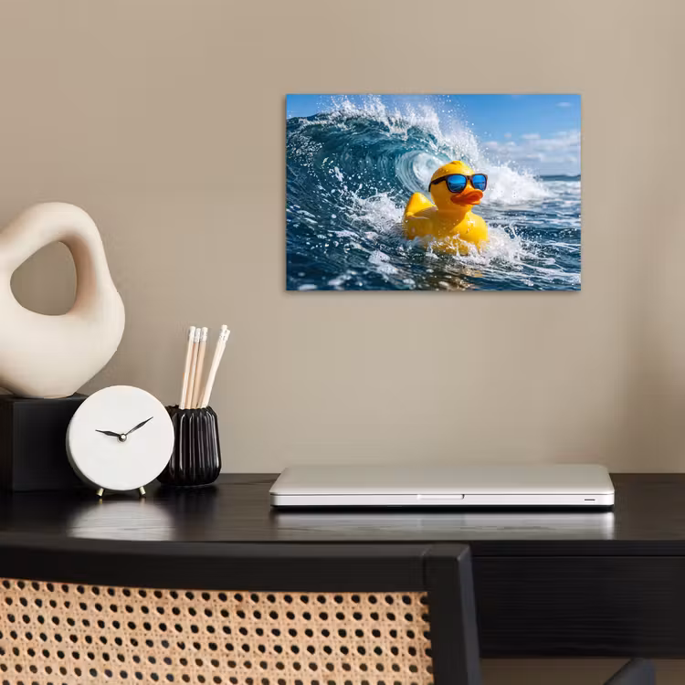 Poster - Badeend - Stoer - Golven — 2