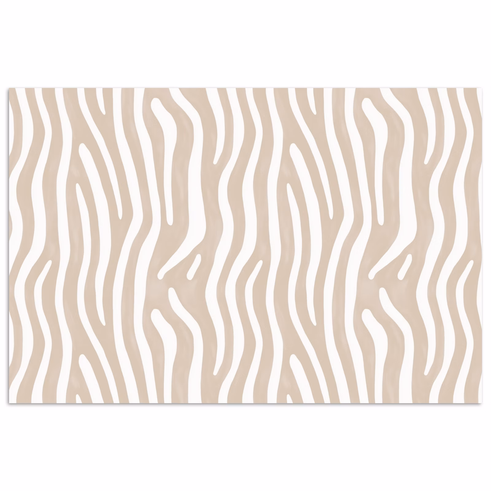 Poster - Abstract - Zebra - Beige — 1