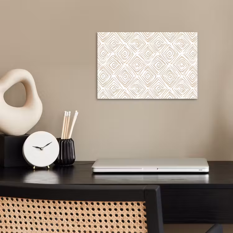Poster - Abstract - Ruit - Beige — 2