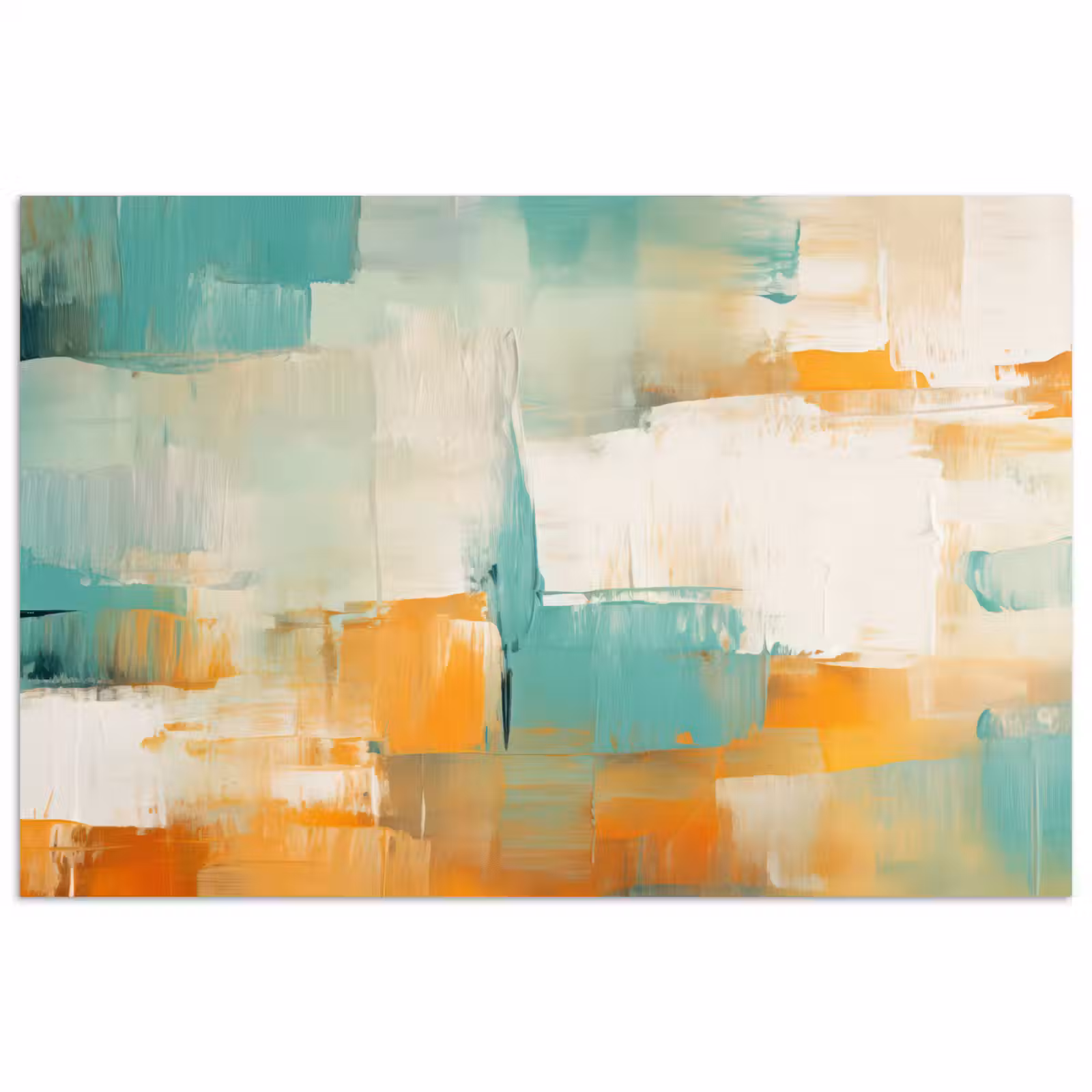 Poster - Kunst - Abstract - Blauw - Wit — 1