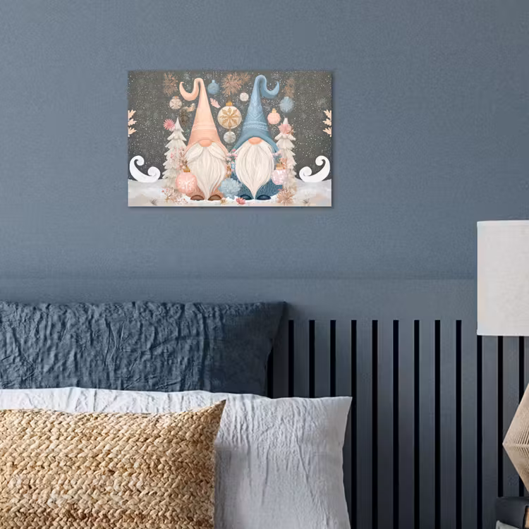 Poster - Kerst - Gnomen - Pastel — 3