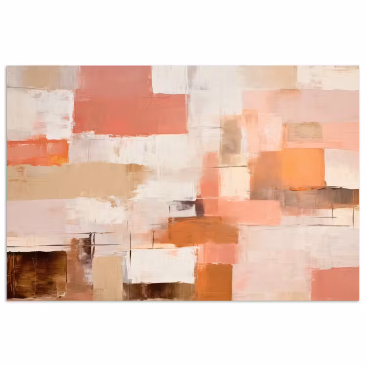 Poster - Kunst - Roze - Abstract — 1