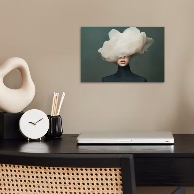 Poster - Hoed - Vrouw - Beige — 2