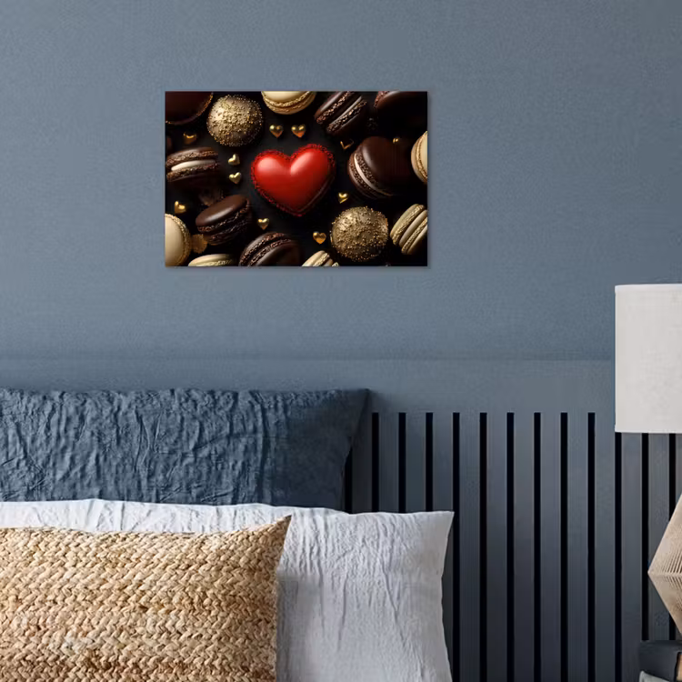 Poster - Macarons - Rood - Hart — 3