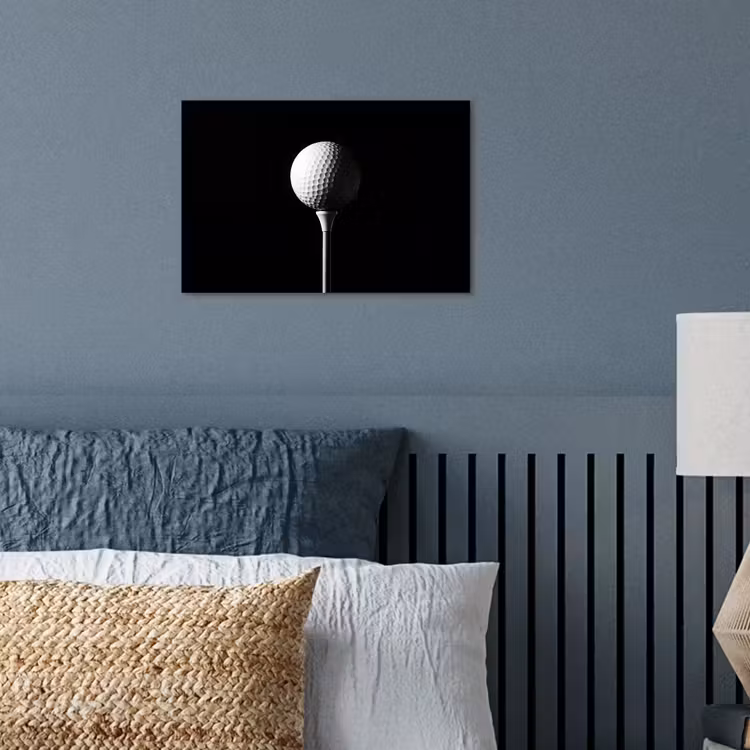 Poster - Golfbal - Minimalistisch - Wit — 3