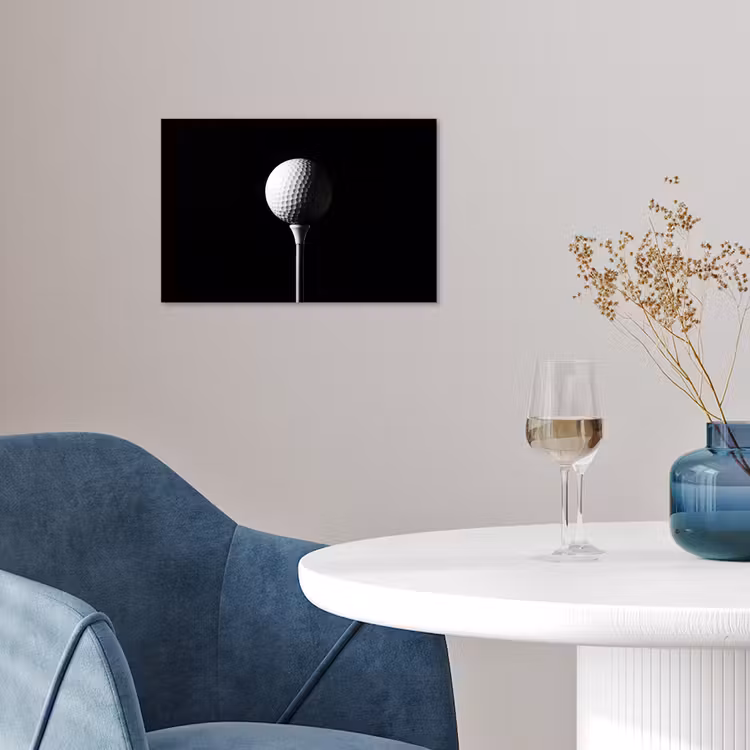 Poster - Golfbal - Minimalistisch - Wit — 4