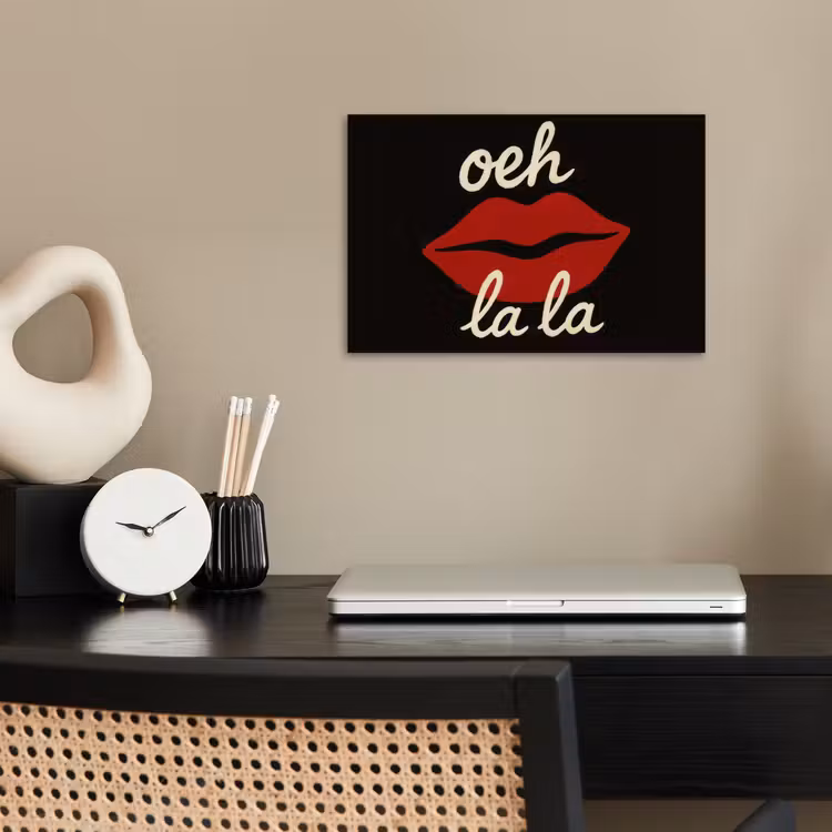 Poster - Lip - Rood - Quote — 2