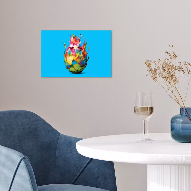 Poster - Drakenfruit - Blauw - Levendig — 4