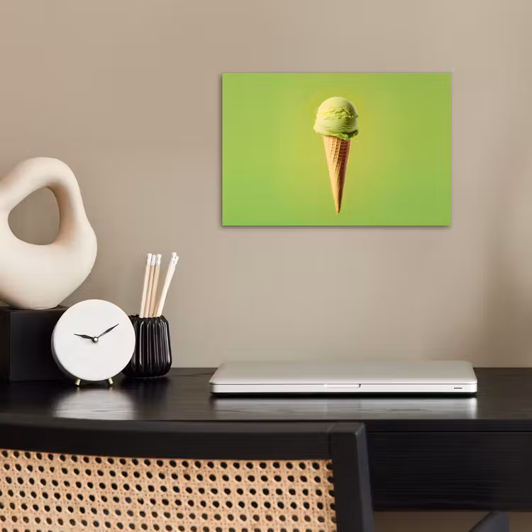 Poster - Hoorntje - Schepijs - Groen — 2