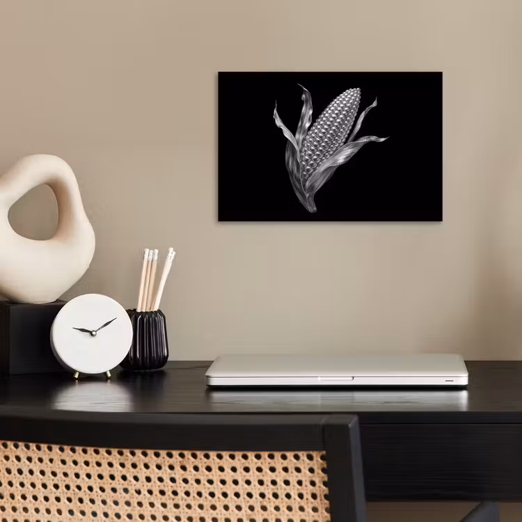 Poster - Maïskolf - Glanzend metaal - Elegant — 2