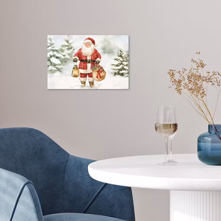 Poster - Kerstman- Winter - Sneeuw - Wit - Rood — 4