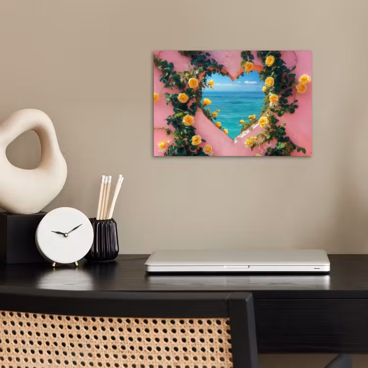 Poster - Hart - Zee - Muur — 2