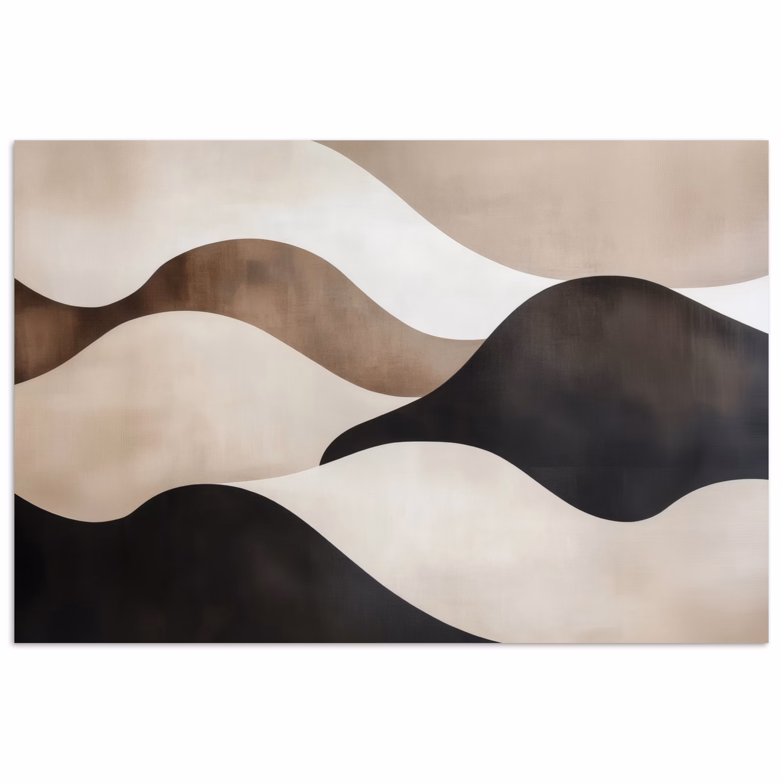 Poster - Golven - Abstract - Beige — 1