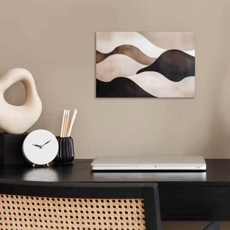 Poster - Golven - Abstract - Beige — 2