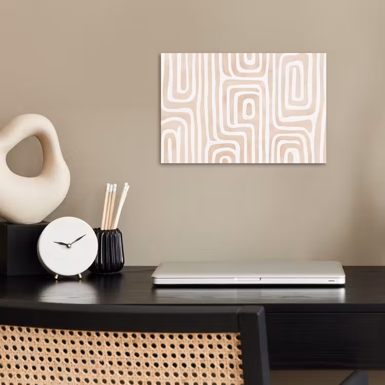 Poster - Decoratief - Labyrint - Beige — 2
