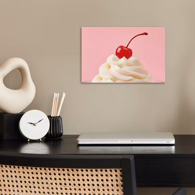 Poster - Kers - Slagroom - Roze — 2