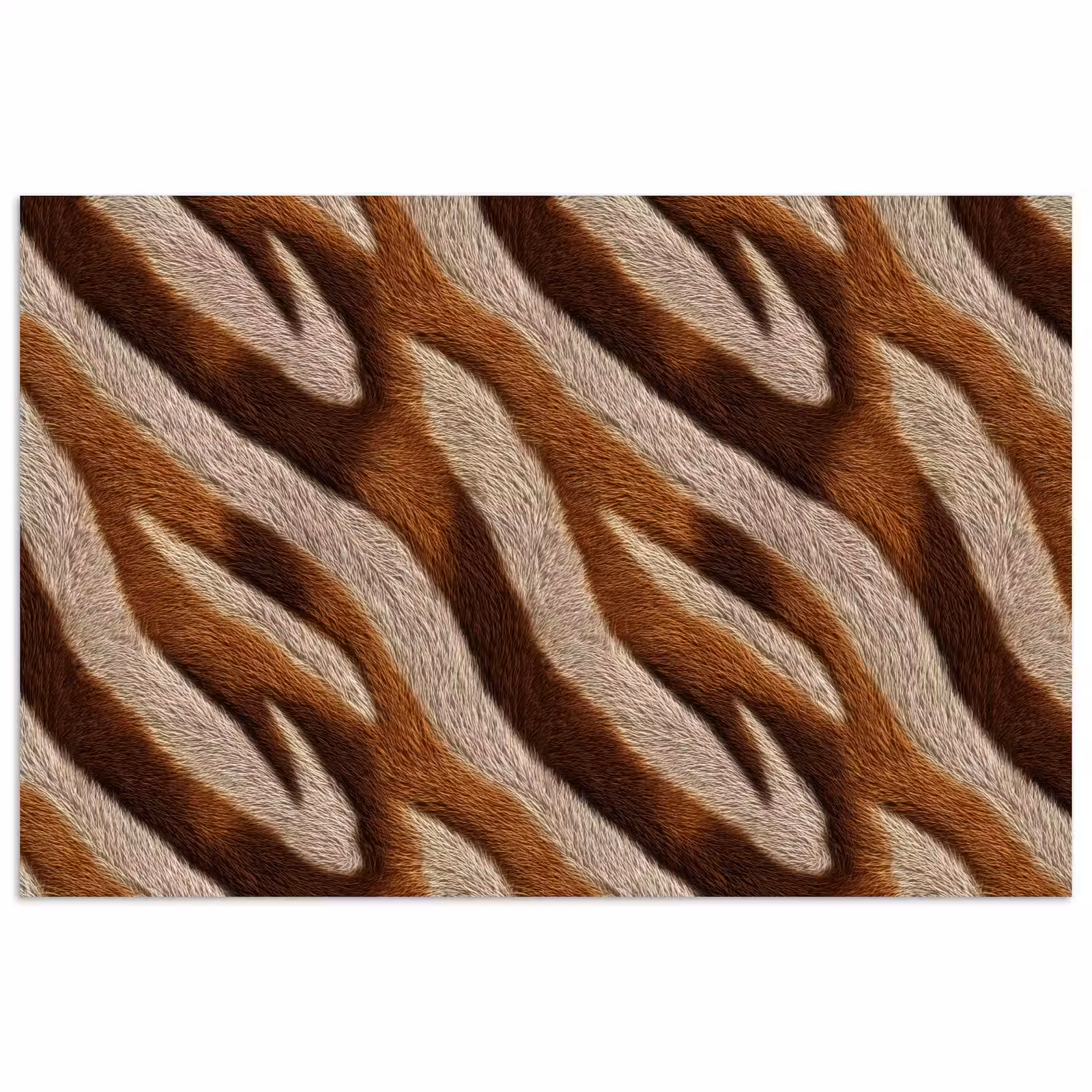 Poster - Zebra - Bruin - Patroon — 1