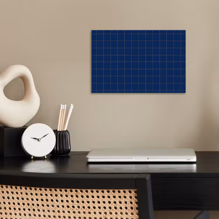 Poster - Tegel - Patroon - Blauw — 2