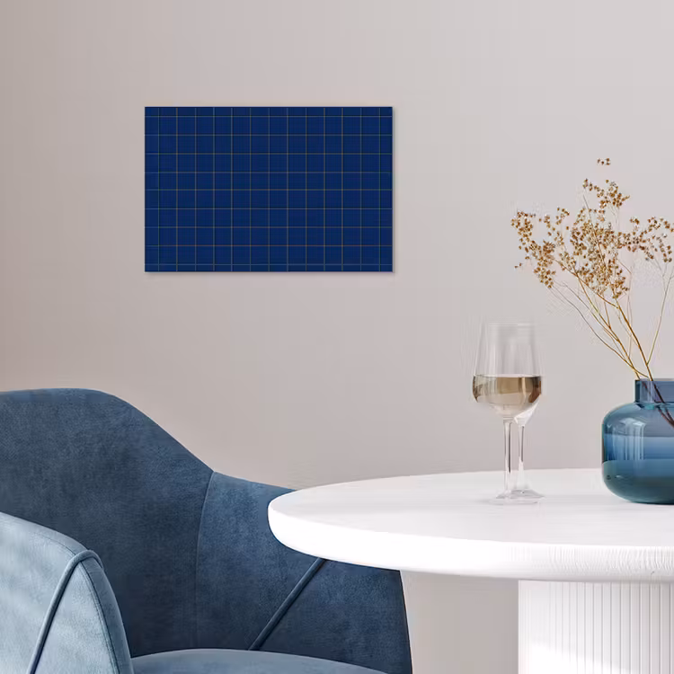 Poster - Tegel - Patroon - Blauw — 4