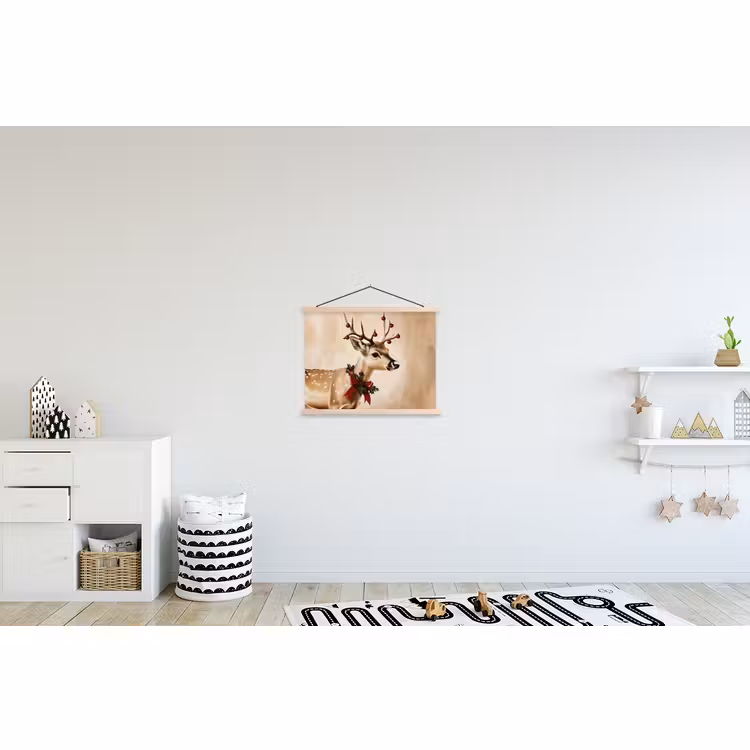 Schoolplaat - Gewei - Kerst - Rendier - Rood — 3