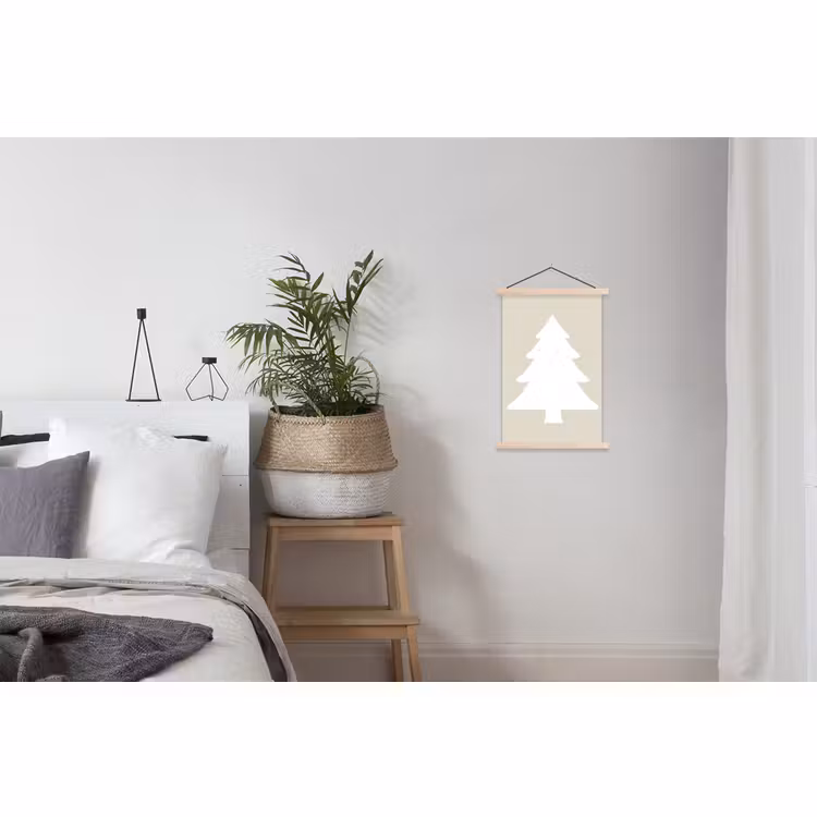 Schoolplaat - Japandi - Kerstboom - Beige - Kerstversiering — 2