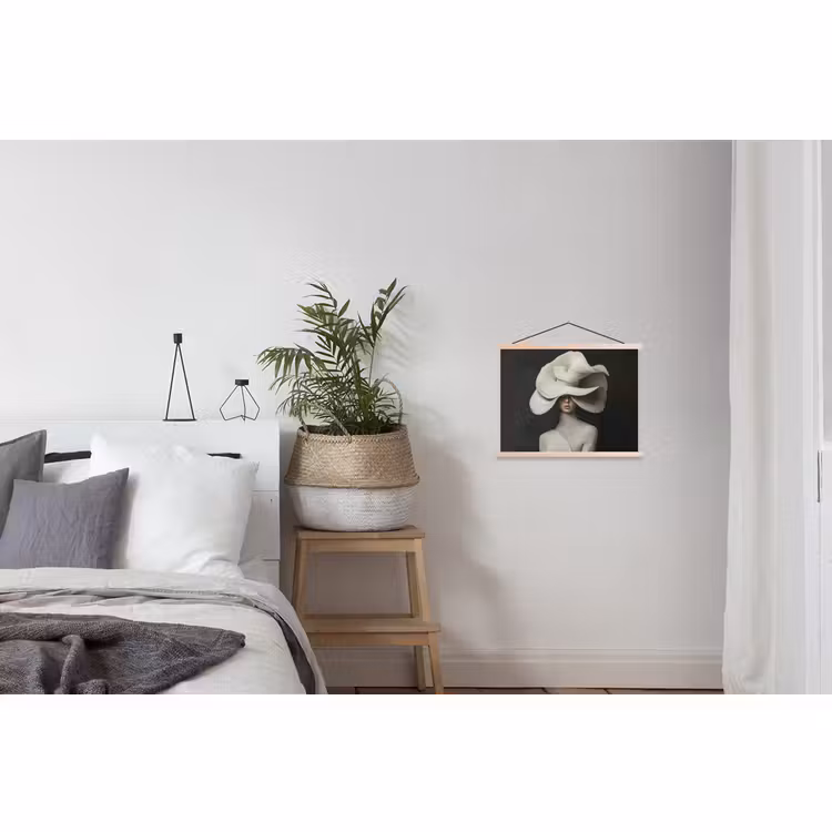 Schoolplaat - Modern - Vrouw - Hoed — 2