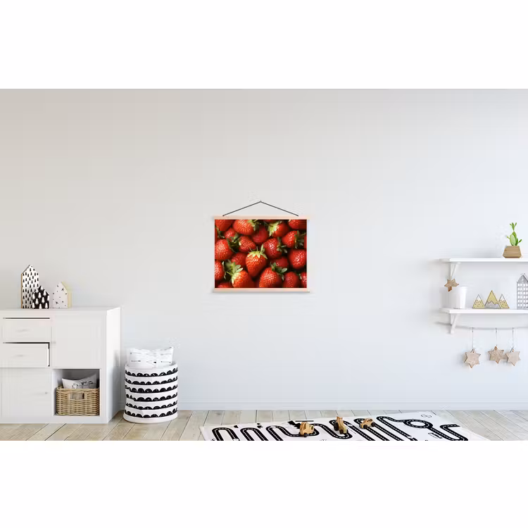 Schoolplaat - Aardbei - Fruit - Rood — 3