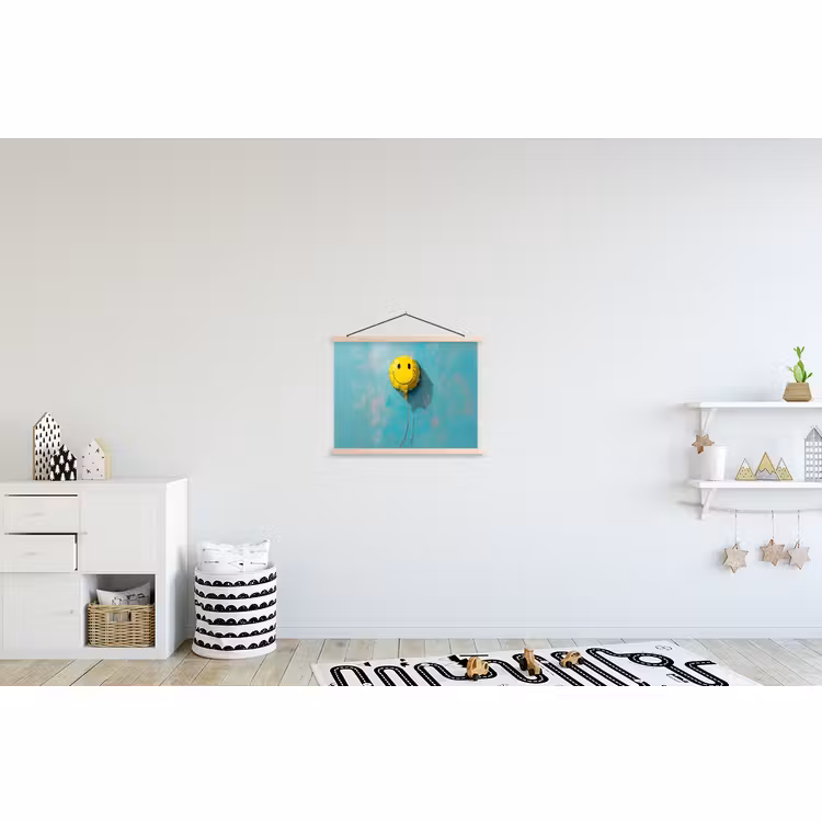 Schoolplaat - Ballon - Geel - Smiley — 3