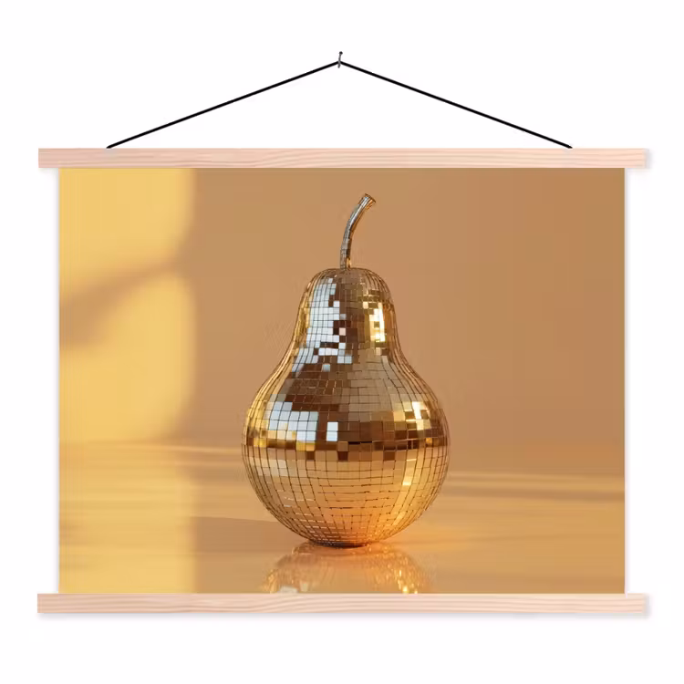 Schoolplaat - Goud - Disco - Glitter - Peer — 1