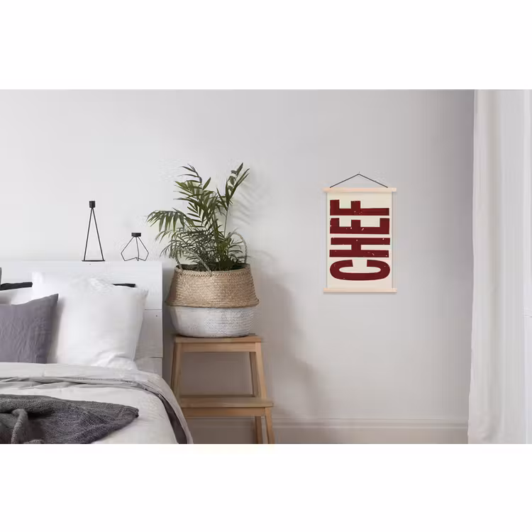 Schoolplaat - Chef - Rood - Japandi - Vintage — 2