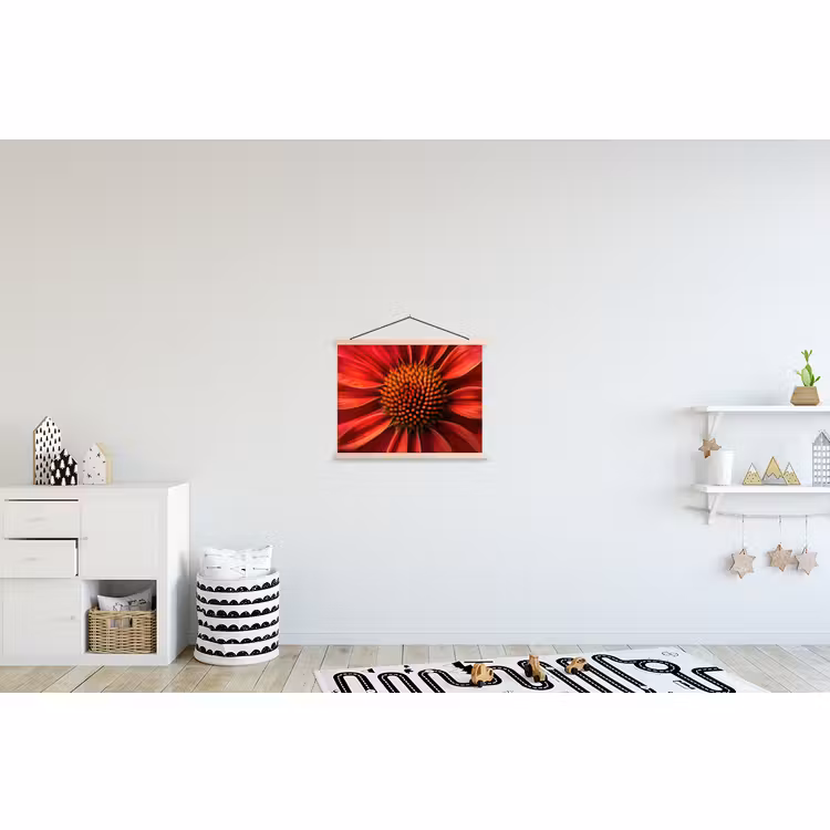 Schoolplaat - Close up - Bloem- Rood — 3