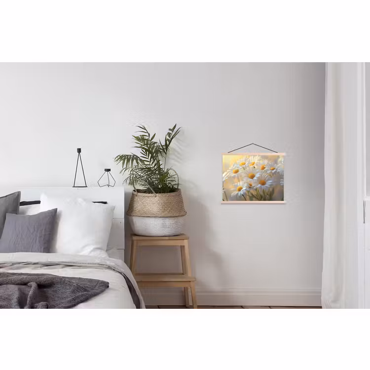 Schoolplaat - Madeliefjes - Wit - Zonlicht — 2