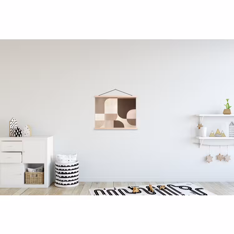 Schoolplaat - Geometrisch - Geweven structuur - Modern — 3