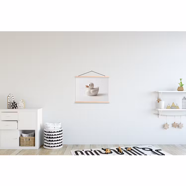 Schoolplaat - Badeend - Minimalistisch - Wit — 3