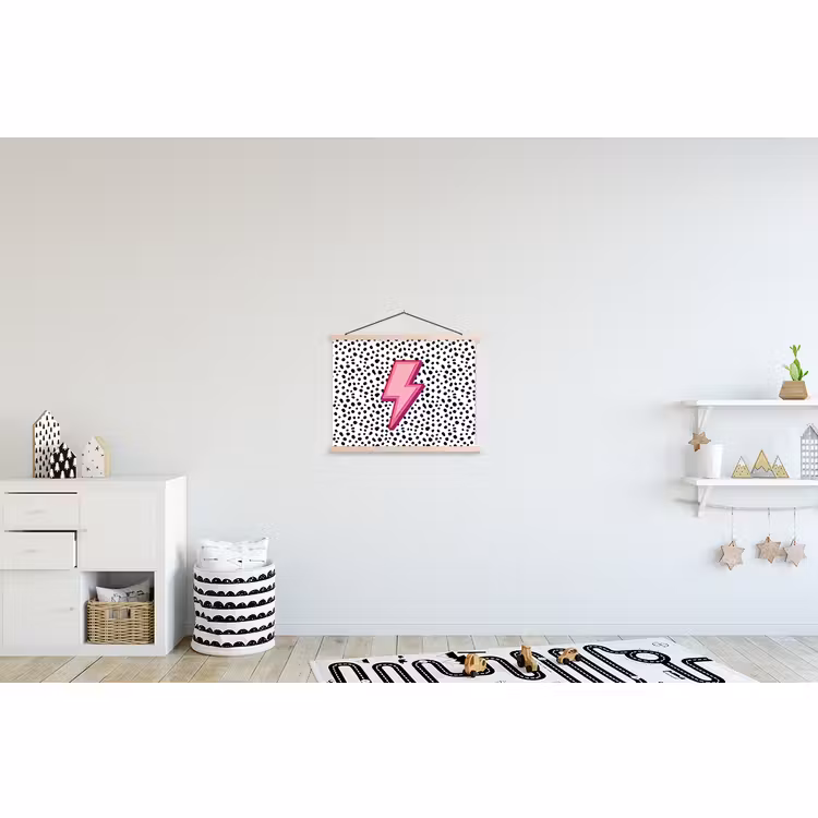 Schoolplaat - Bliksem - Roze - Stippen — 3