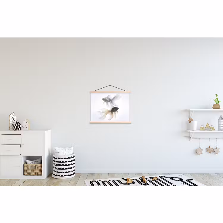 Schoolplaat - Goudvissen - Modern - Wit — 3