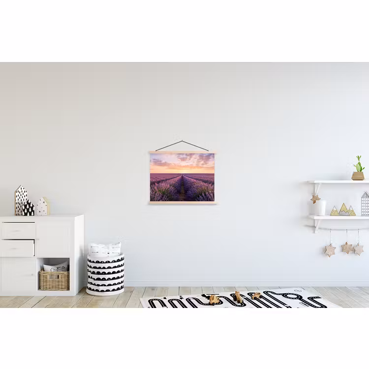 Schoolplaat - Landschap - Lavendelveld - Paars — 3