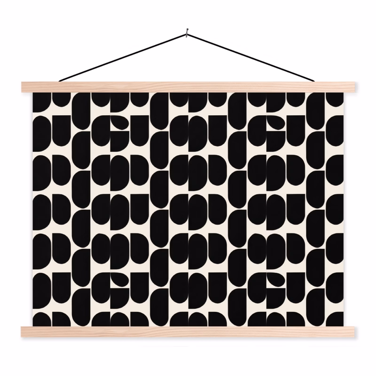 Schoolplaat - Modern - Patroon - Zwart — 1