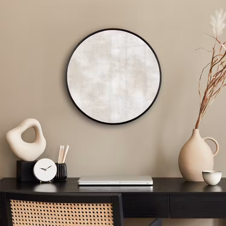 Ronde fotolijst - Subtiel - Structuur - Beige — 3